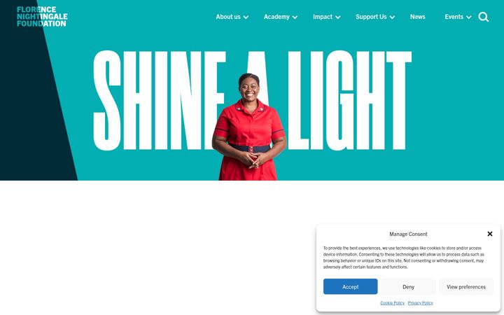 Screenshot of florence-nightingale-foundation.org.uk