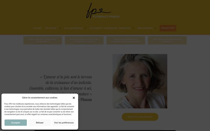 Screenshot of florence-pineau.fr