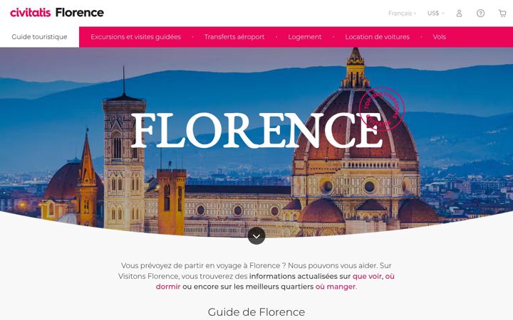 Screenshot of florence.fr