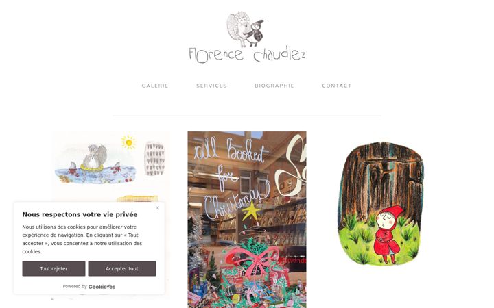 Screenshot van florencechaudiez.be
