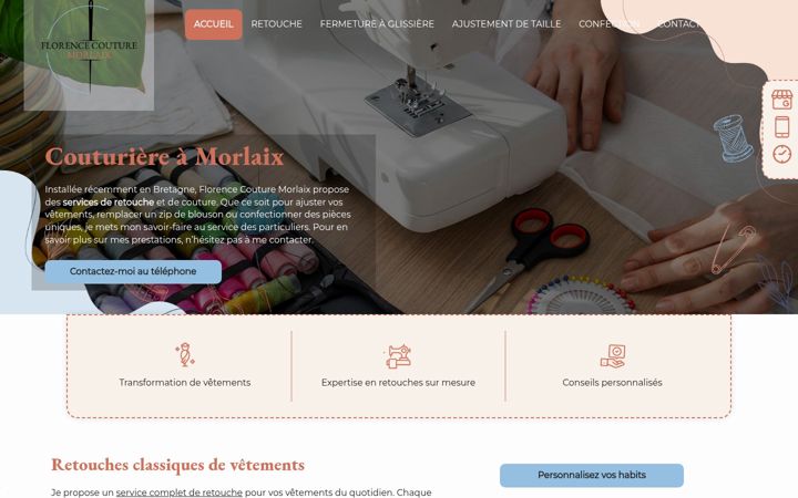 Screenshot of florencecouturemorlaix.fr