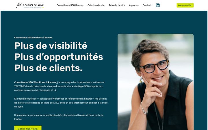 Screenshot of florencedelaune.fr