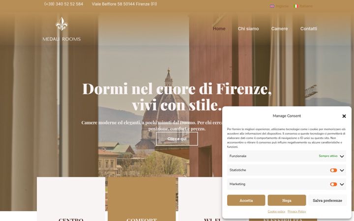 Ekrano kopija florencemedalirooms.it