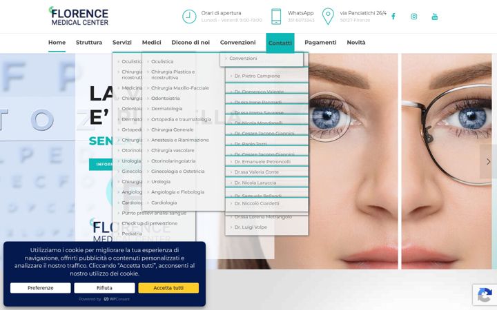 Screenshot of florencemedicalcenter.it