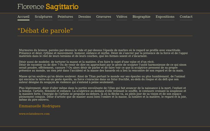 Screenshot of florencesagittario.fr