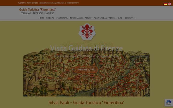 Screenshot stránky florencetourguides.net