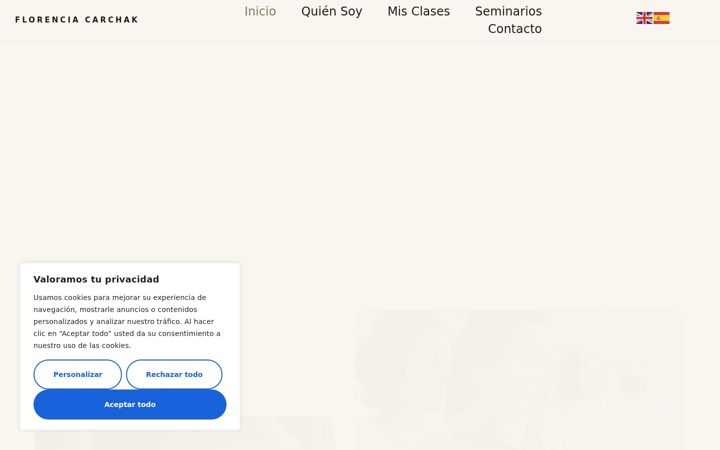 Screenshot of florenciacarchak.com
