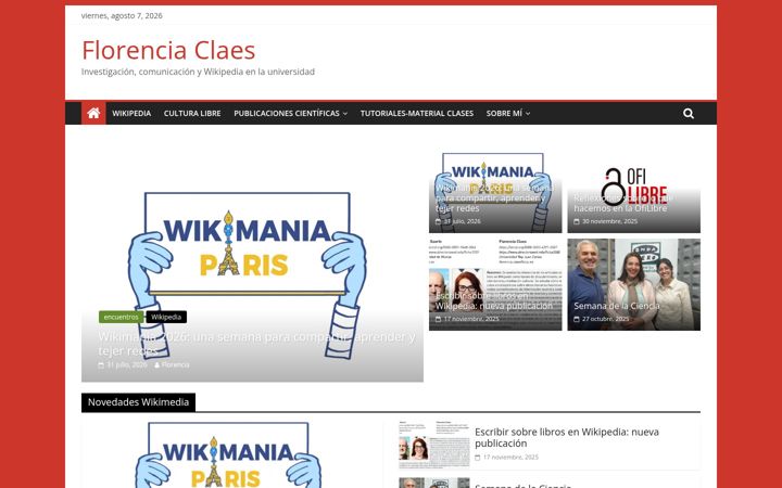 Screenshot of florenciaclaes.com