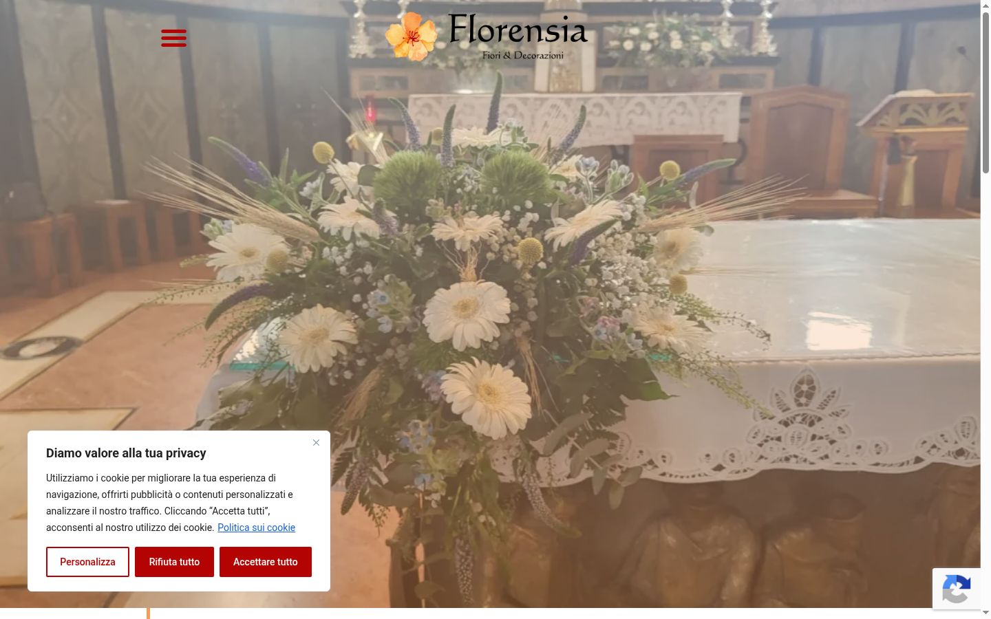 Screenshot des Einwilligungsbanners vor jeglicher Interaktion