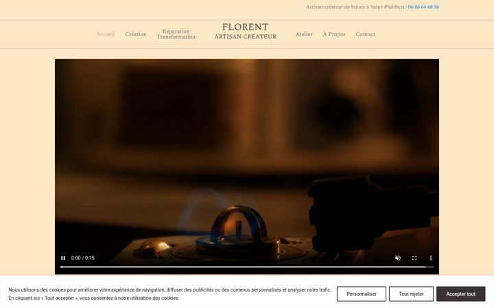 Screenshot of florent-artisan-createur.com