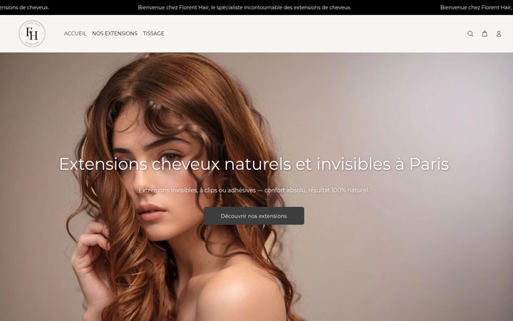 Screenshot of florent-hair.com