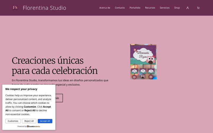 Screenshot of florentinastudio.com