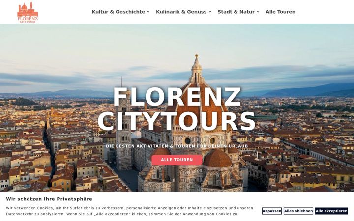 Screenshot of florenz-citytours.com