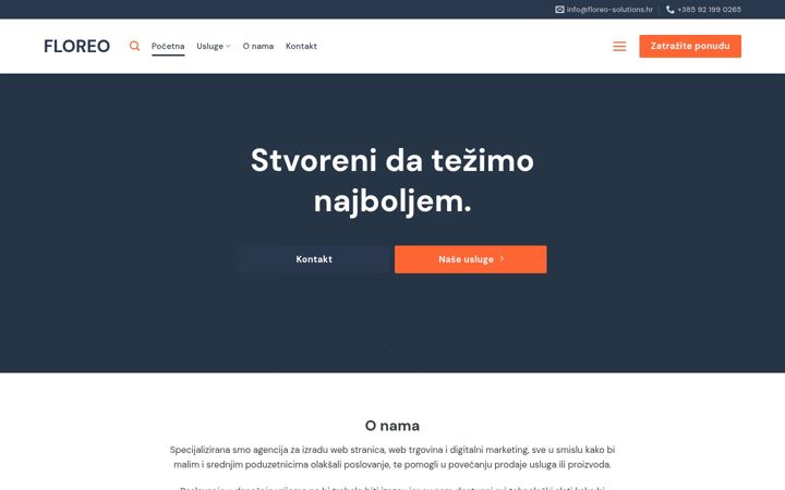 Screenshot of floreo-solutions.hr