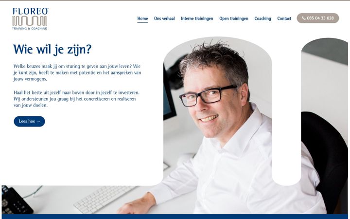 Skærmbillede af floreo.nl
