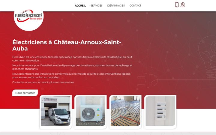 Screenshot of flores-electricite-depannage.fr