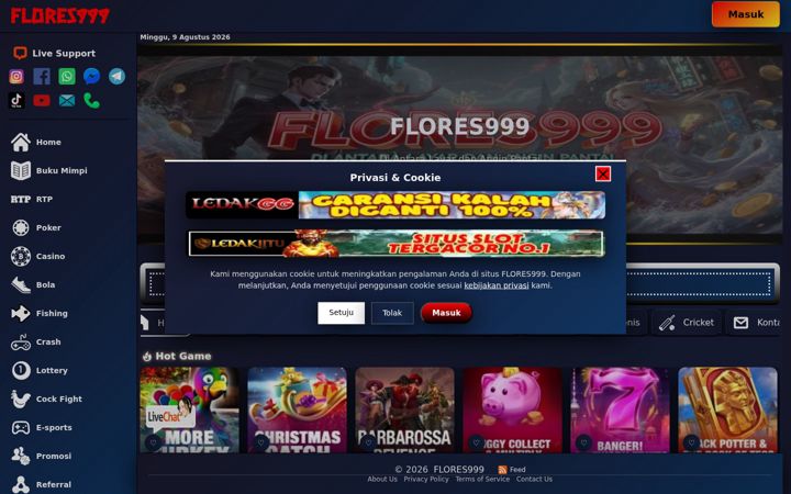 Screenshot of flores999.org