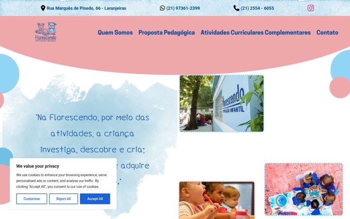 Screenshot of florescendo.com.br