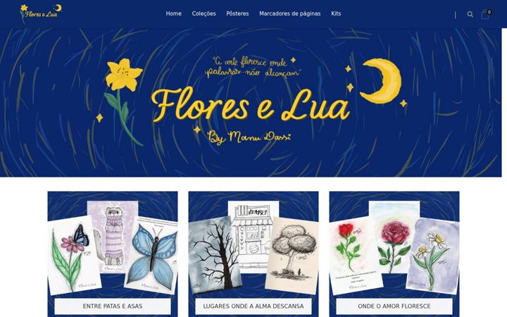 Screenshot of floreselua.com.br