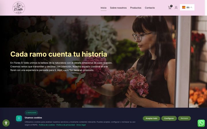 Screenshot of floreselvalle.com