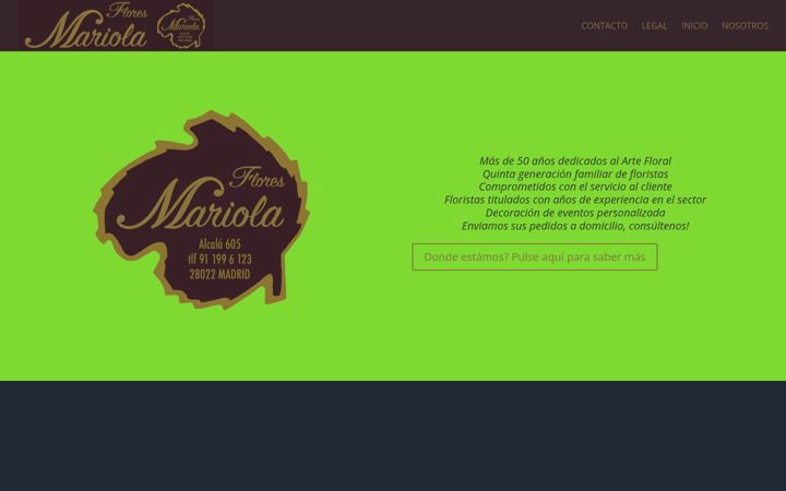 Screenshot ta' floresmariola.es