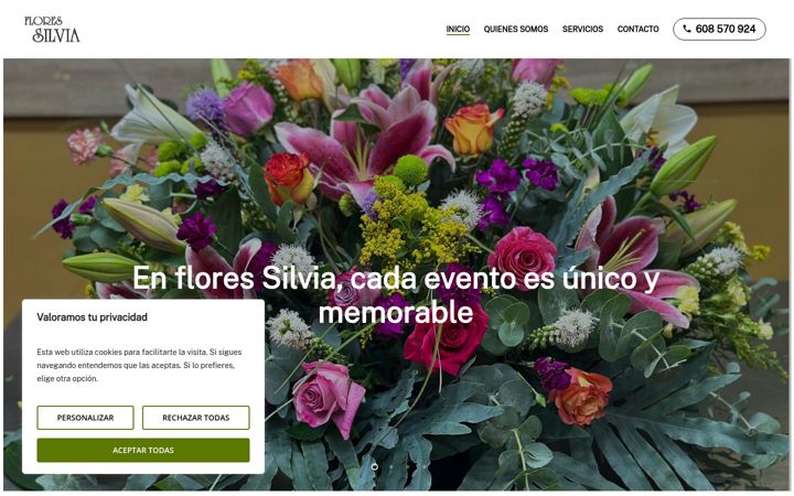 Screenshot of floressilvia.com