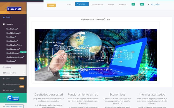 Screenshot of floressoft.es