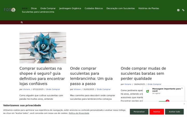 Екранна снимка на florestadesuculentas.com.br
