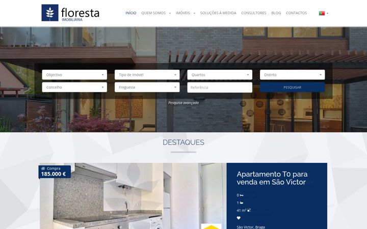 Screenshot of florestaimobiliaria.pt