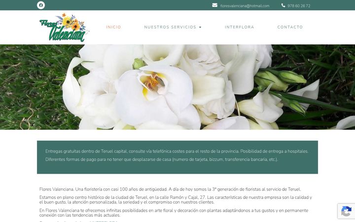 Screenshot of floresvalencianateruel.com