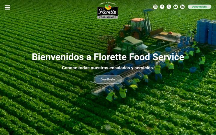Screenshot of florettefoodservice.es