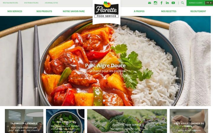 Screenshot of florettefoodservice.fr