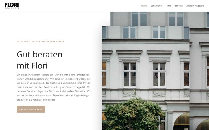Screenshot of flori-immobilien.de