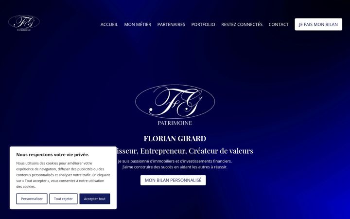 Screenshot of florian-girard-patrimoine.fr
