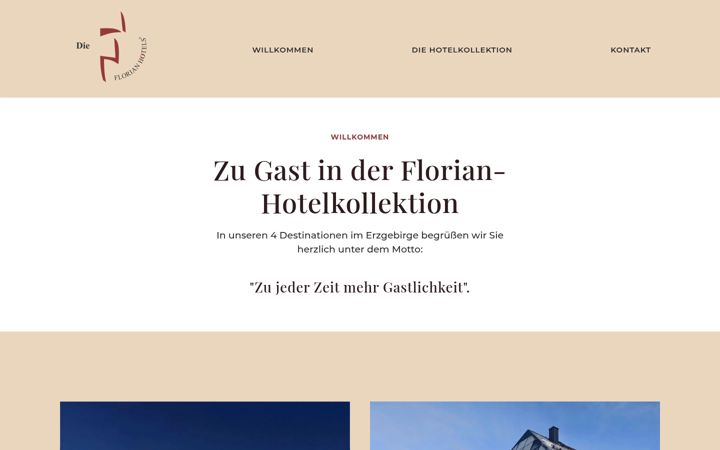 Skjámynd af florian-hotels.de