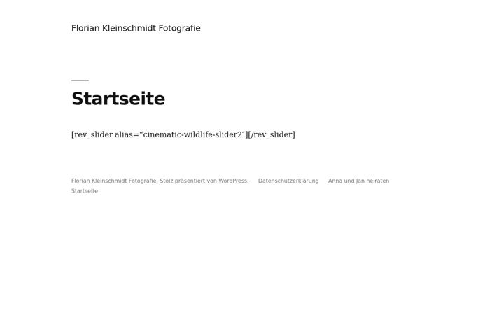 Screenshot of florian-kleinschmidt.de