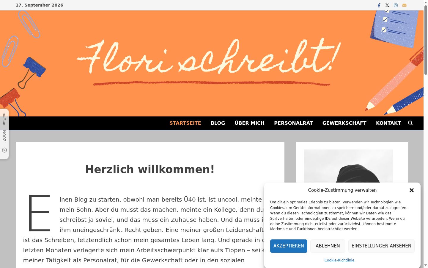 Screenshot tal-banner tal-kunsens muri qabel kwalunkwe interazzjoni