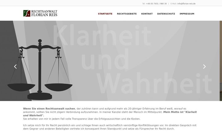 Screenshot of florian-reis.de