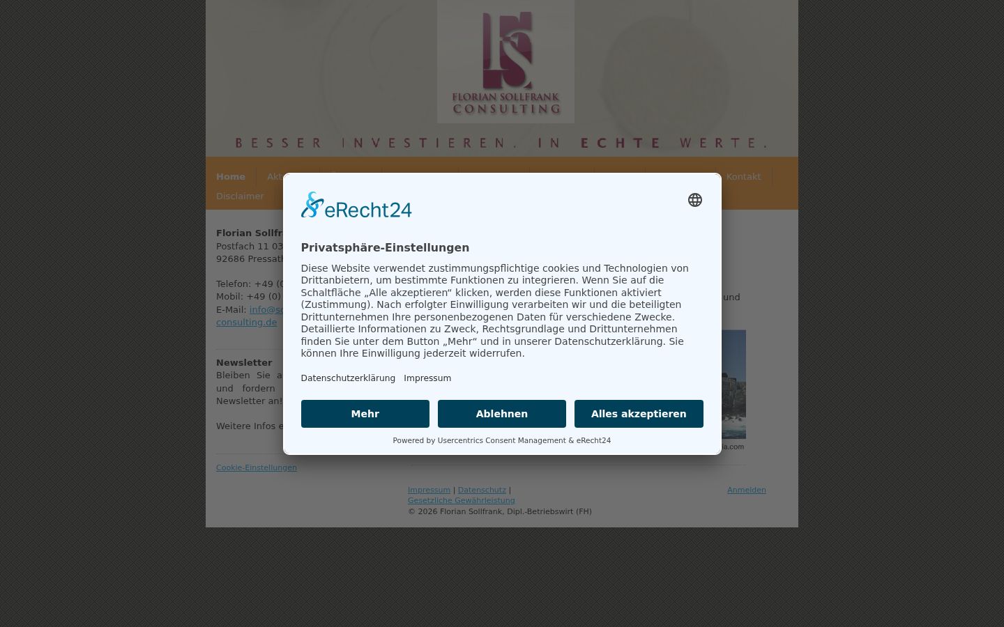 Screenshot van de toestemmingsbanner zoals getoond vóór enige interactie