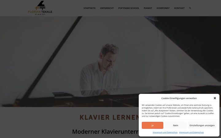 Screenshot of florian-tekale.de