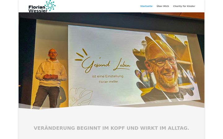 Skjámynd af florian-wessler.de