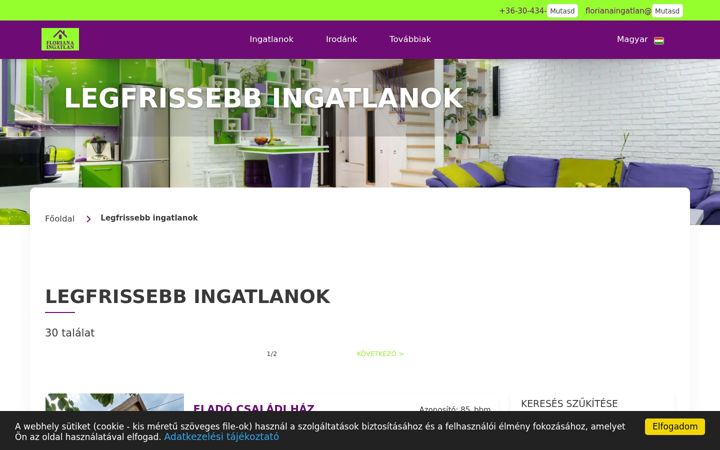 Screenshot of florianaingatlan.hu
