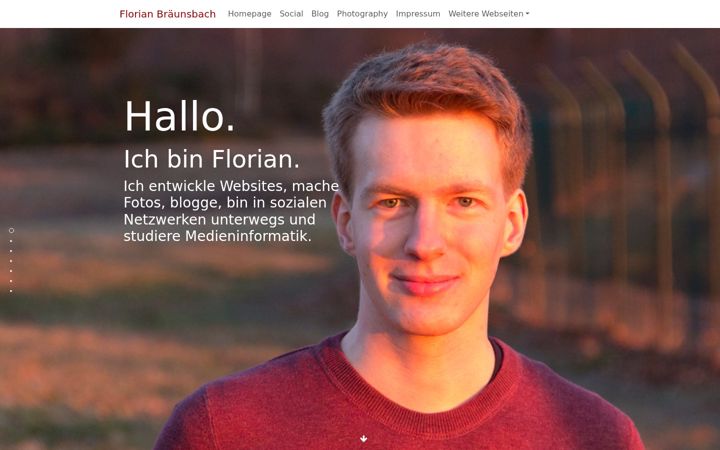 Screenshot of florianbraeunsbach.de