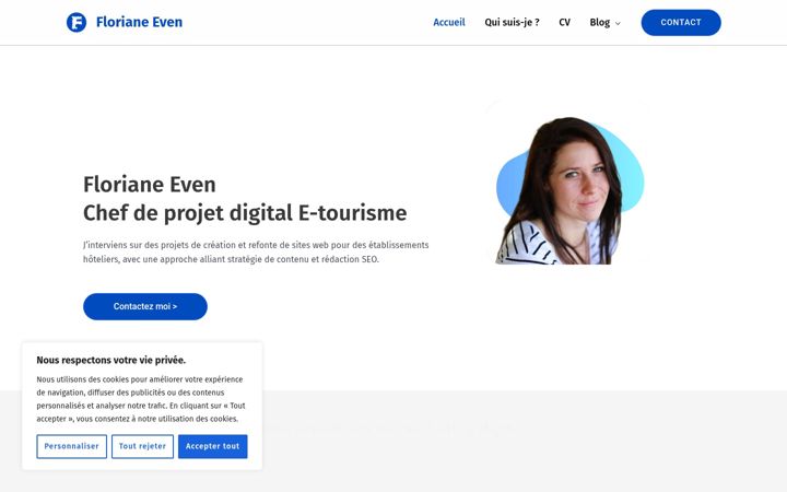 Screenshot of floriane-even.fr