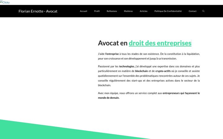 Screenshot van florianernotte.be