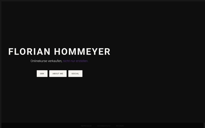 Screenshot of florianhommeyer.com