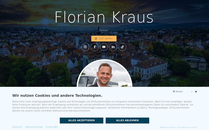 Captura de ecrã de floriankraus-fo.de