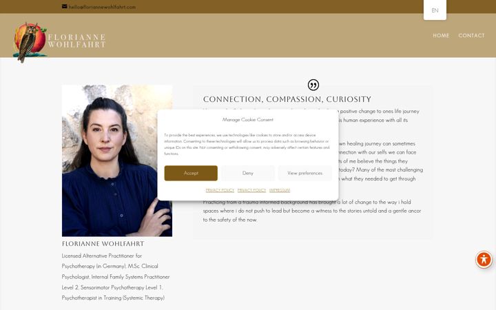 Screenshot of floriannewohlfahrt.com