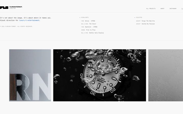 Screenshot of florianpernot.com