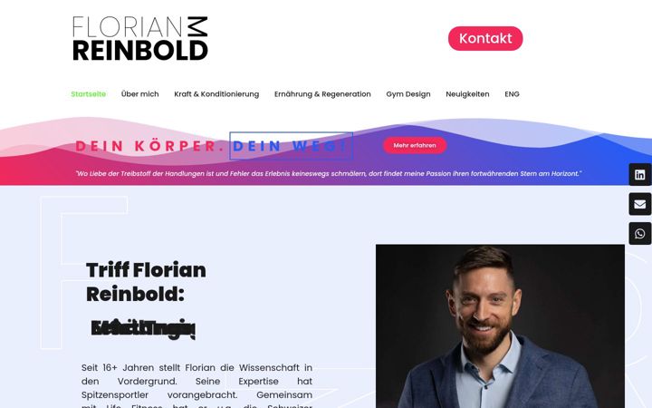 Screenshot of florianreinbold.com